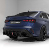 AUDI RS3 8Y 2025+ FACELIFT SALOON CARBON FIBRE DIFFUSER WITH LED LIGHT - V2 - CT DESIGN