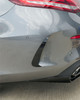MERCEDES C-CLASS & C43 W205 COUPE GLOSS BLACK REAR BUMPER TRIM