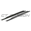 AUDI RS3 8Y 2022+ MATTE CARBON FIBRE SIDE SKIRTS - CT DESIGN V2