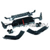 BMW 3 SERIES G20/G21 GLOSS BLACK LCI DIFFUSER (ROUND TIPS)