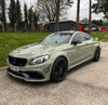 MERCEDES W205 C63 & C63S FRONT BUMPER CARBON FIBRE CANARDS / FINS