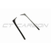VOLKSWAGEN POLO MK6 GLOSS BLACK REAR WINDOW TRIM