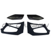 PORSCHE 911 GT2 RS/GT3 RS WING RISERS - BLACK - CT DESIGN