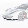 FERRARI 488 PISTA CARBON FIBRE SPLITTER - CT DESIGN