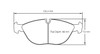Pagid RS29 Front Brake Pads for Mk4 Golf R32 334mm Brake Discs