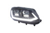 VW Caddy 2010-2015 Black Inner Front Headlights with LED Indicators