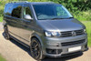 VW Transporter 2015-2020 T5.1 Upgraded Front Headlight Set - Black Inner / LED DRL Light Bar