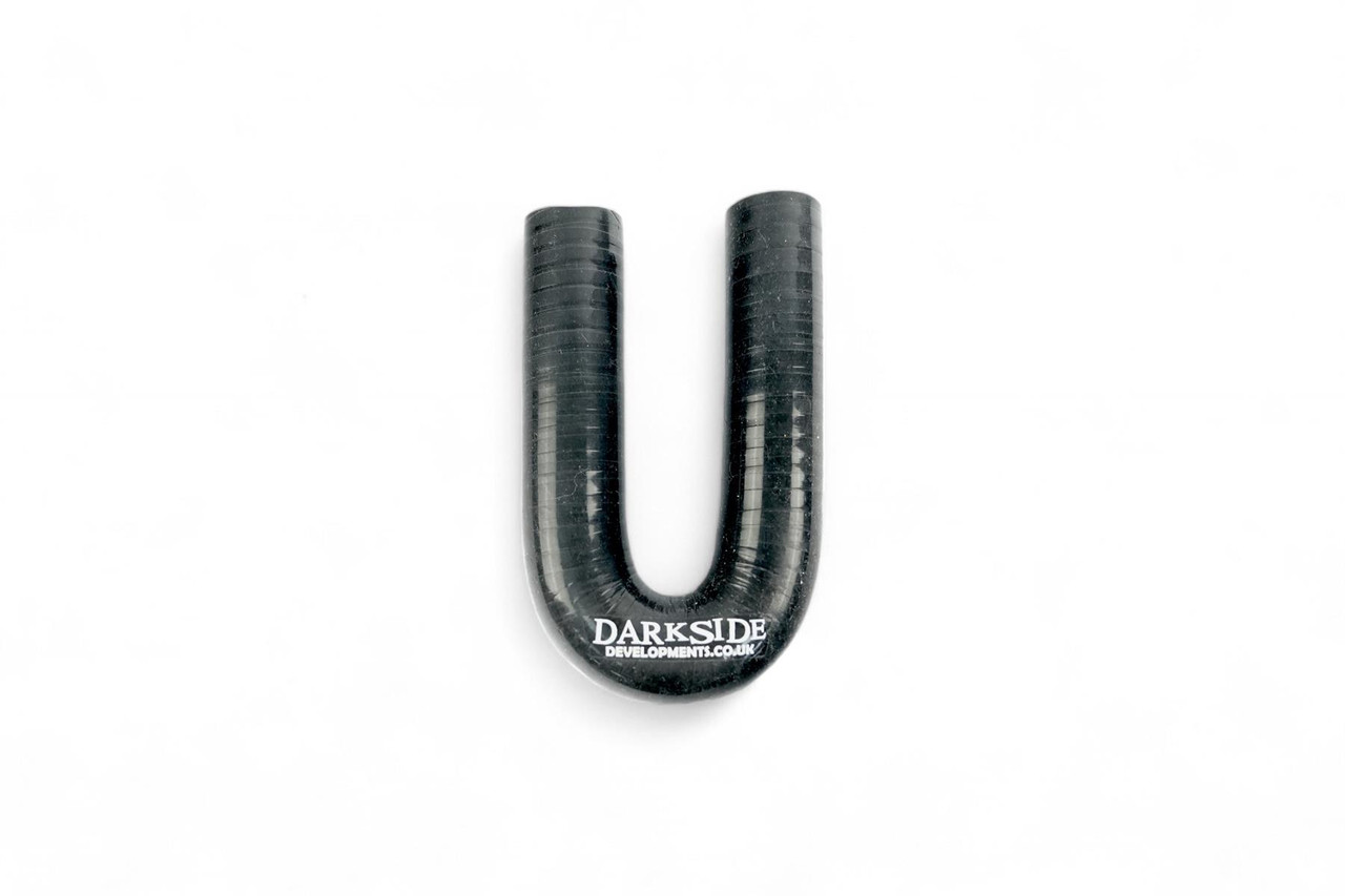 Darkside Black 180 degree 16mm Silicone Hose