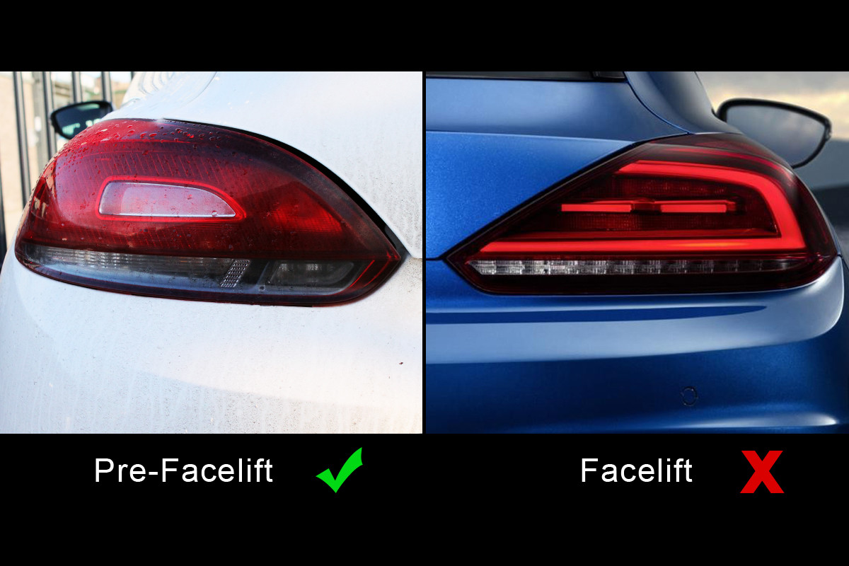 OE Scirocco R / R-Line Rear Lights - Tinted / Darkened