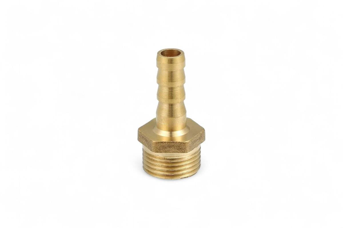 3/8" BSPT Male Fitting to 3/8" Barbed Hose Tail 3/8" BSPT Male Fitting to 3/8" Barbed Hose Tail