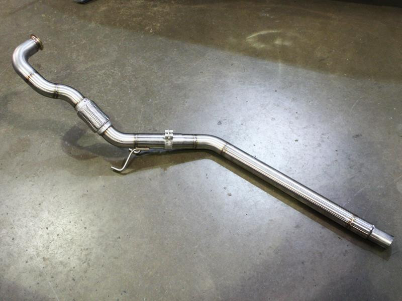 Darkside 2.5" Stainless De-Cat Downpipe for VW Transporter T5 1.9 TDi BRR, BRS & AXB Engines Darkside 2.5" Stainless De-Cat Downpipe for VW Transporter T5 1.9 TDi BRR, BRS & AXB Engines