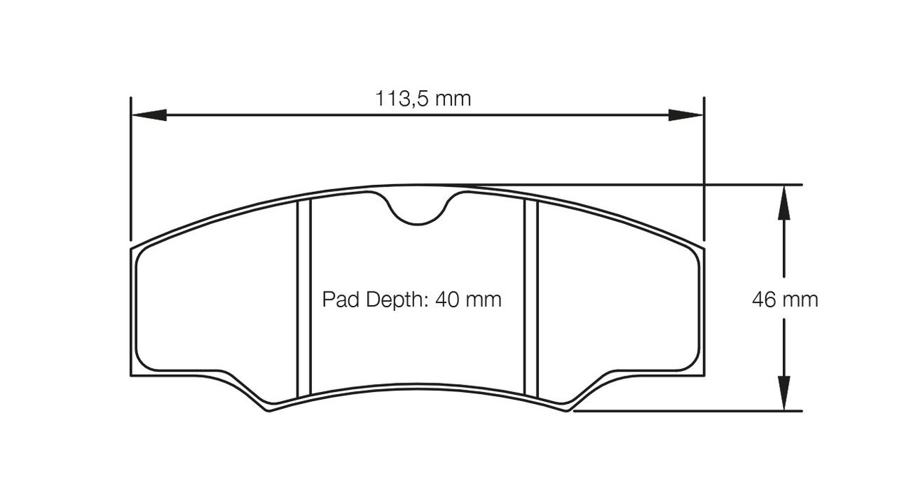 Pagid S1749 RSH 3 Rear Brake Pads for Mitsubishi Lancer EVO X Gravel Rally - S1749H03001