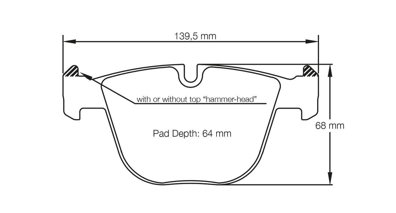 Pagid S8021 RSL 19 Rear Brake Pads for BMW 1M E82 / E90 M3 / E60 M5 - E8021R1901 Pagid S8021 RSL 19 Rear Brake Pads for BMW 1M E82 / E90 M3 / E60 M5 - E8021R1901