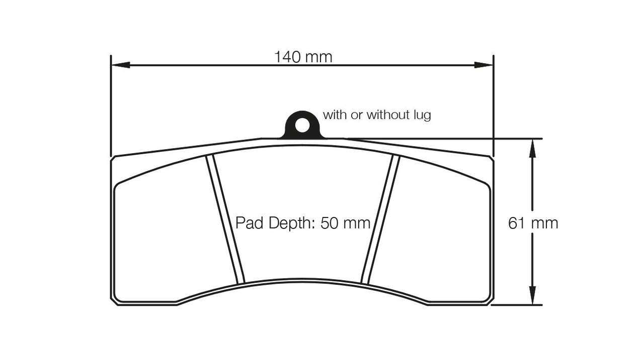 Pagid S1619 RSL 1 Rear Brake Pads for Aston Martin Vantage V8 GT4 - S1619L01001