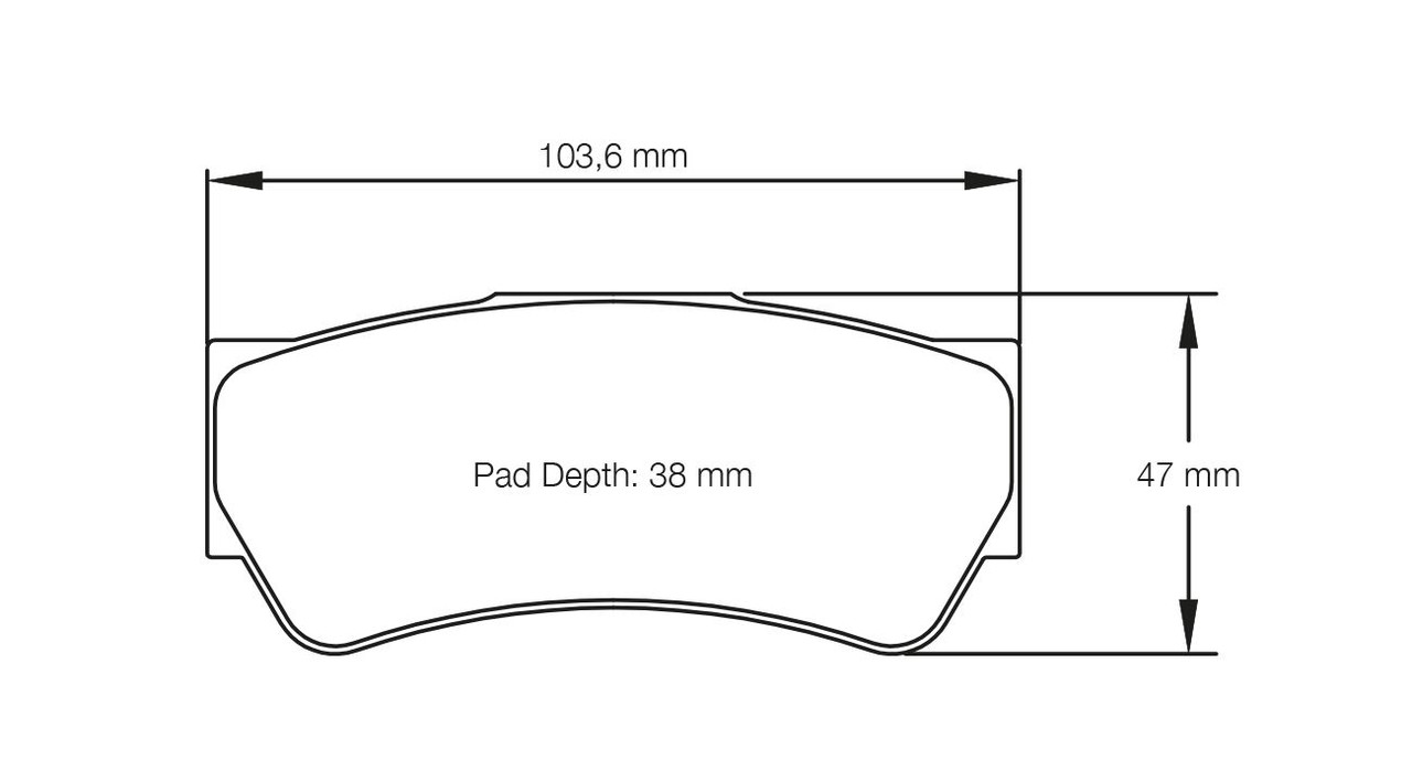 Pagid S8049 RS 34 Brake Pads for Dallara F308 / F312 / F317 Formula 3 Cars - S8049R34U01
