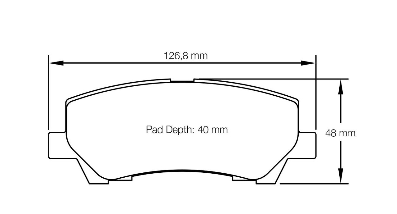 Pagid S8204 RSL 29 Brake Pads for Ford Mustang GT Performance Package - S8204R29001 Pagid S8204 RSL 29 Brake Pads for Ford Mustang GT Performance Package - S8204R29001