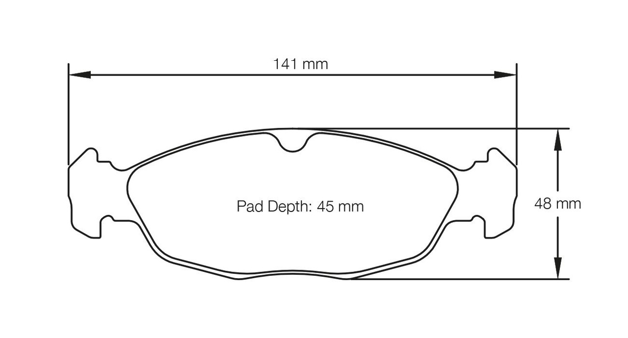 Pagid S1620 RS 42 Front Brake Pads for Opel Corsa B 1.6 GSI 16V - E162042010