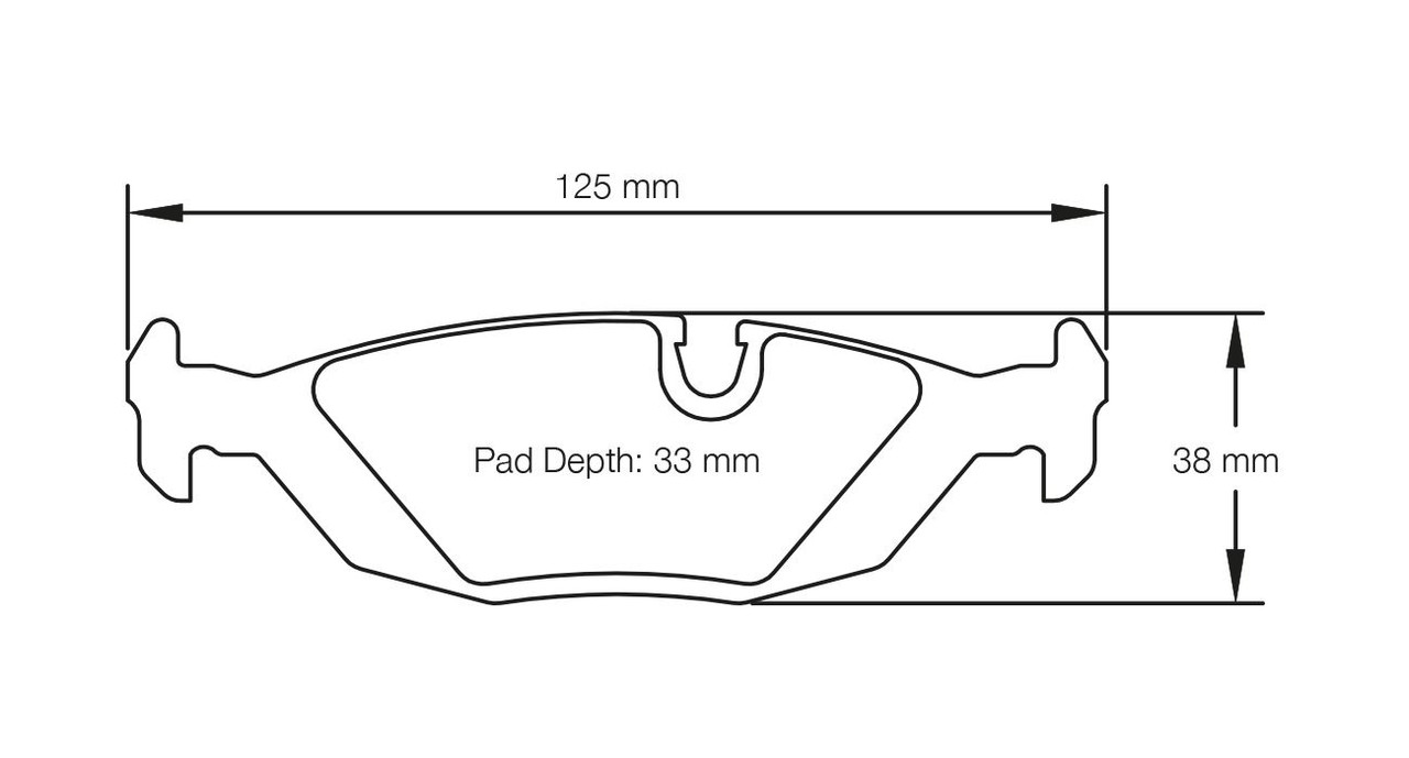 Pagid S1141 RSL 19 Rear Brake Pads for BMW 3 Series E30 - E114119010 Pagid S1141 RSL 19 Rear Brake Pads for BMW 3 Series E30 - E114119010