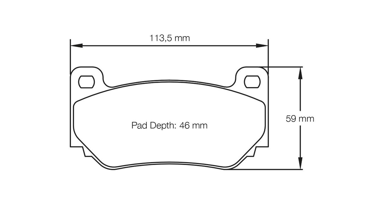 Pagid S4349 RSC 1 Brake Pads for AP Racing CP7600 D46 - S4349C01001 Pagid S4349 RSC 1 Brake Pads for AP Racing CP7600 D46 - S4349C01001