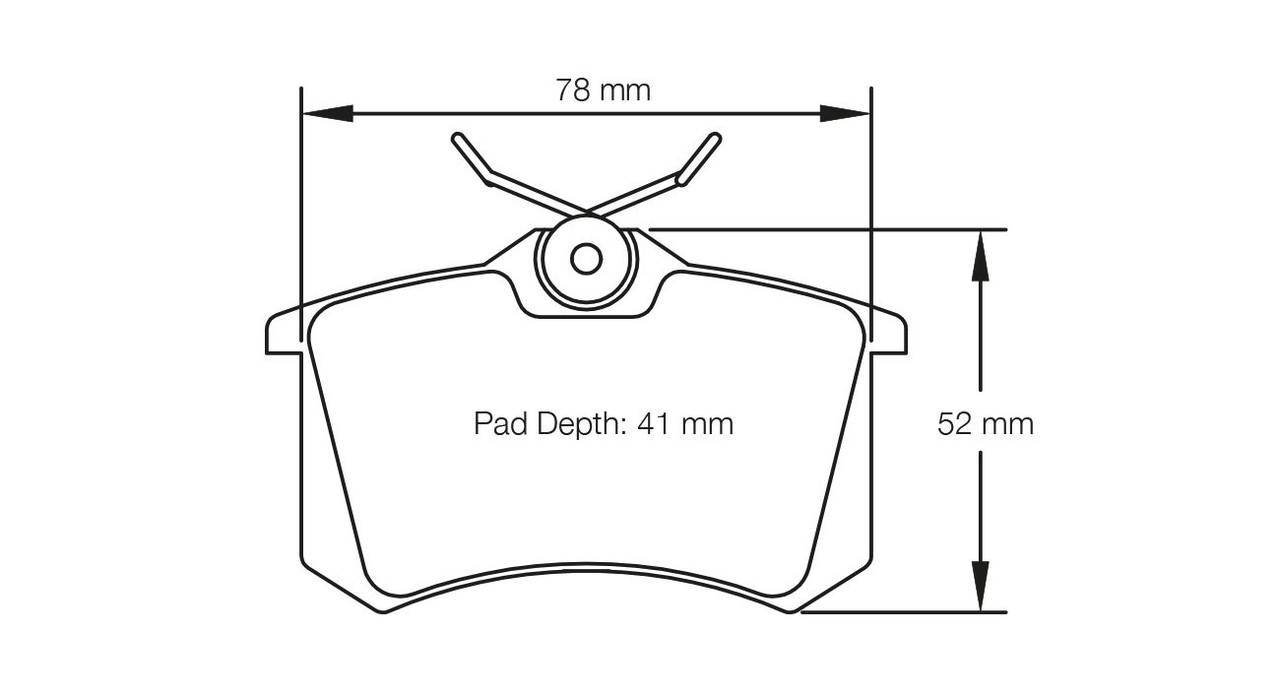 Pagid S1158 RS 42 Rear Brake Pads for Golf R32 / S3 Platform - E115842010