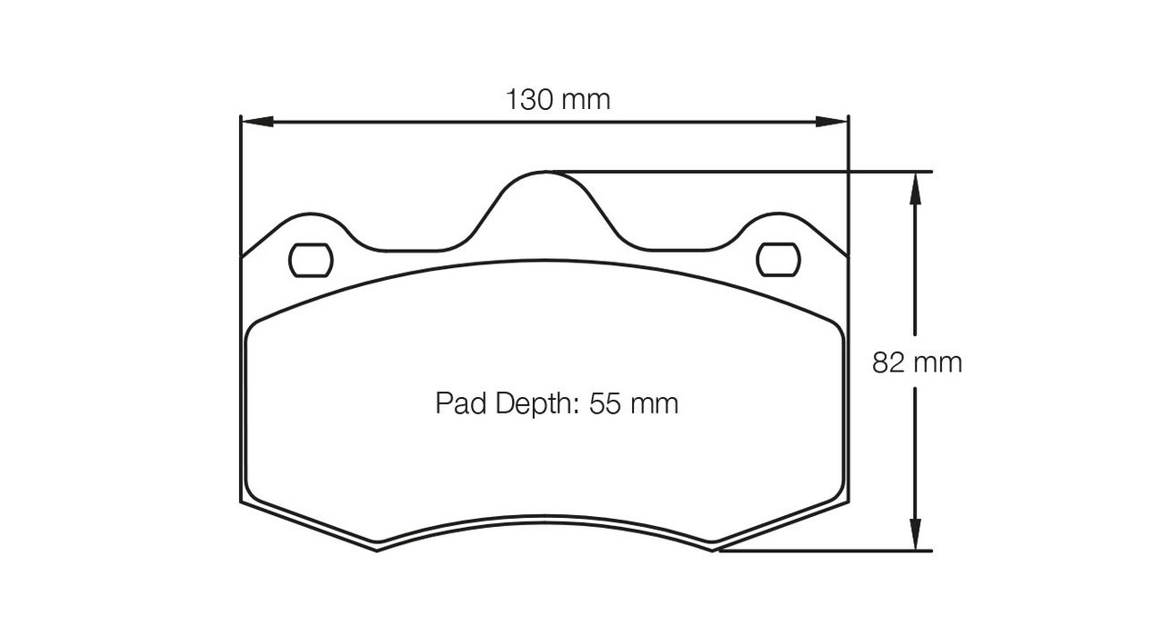 Pagid S4345 RS 14 Brake Pads for Alcon RC4 & Ap Racing CP6600 D55 Calipers - S203454R901