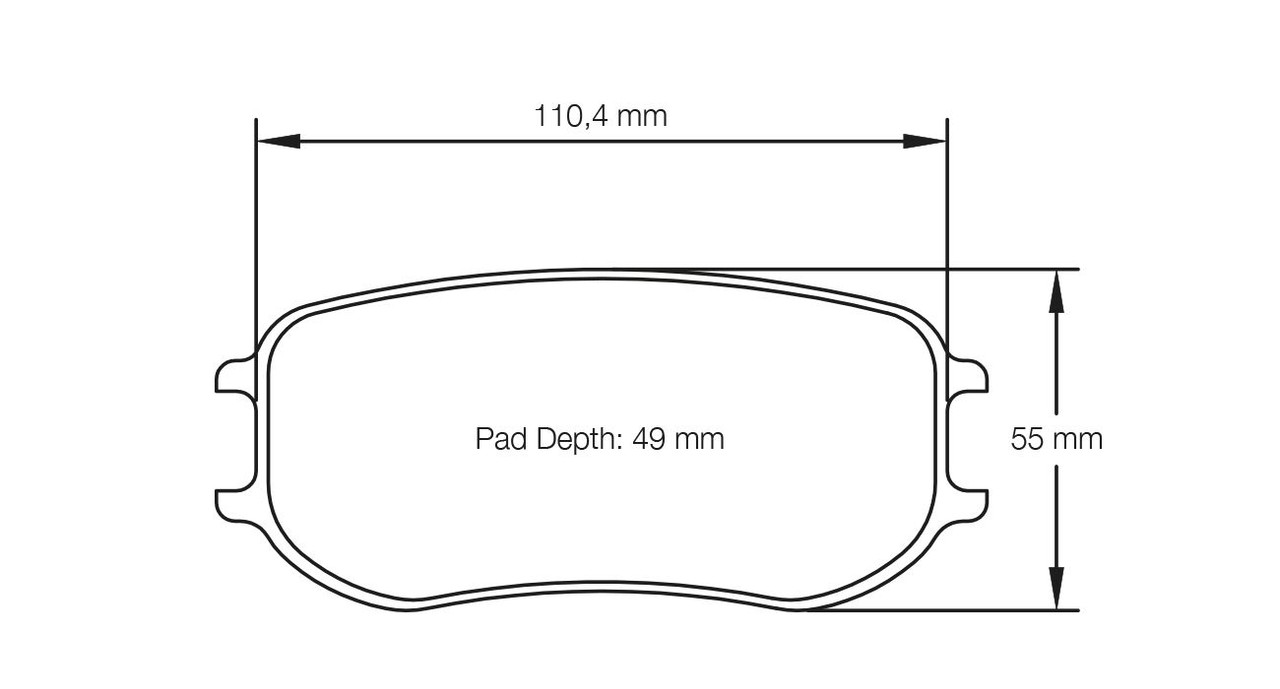 Pagid S4929 RSL D1 Rear Brake Pads for Porsche 991 GT3 Cup / Cayman GT4 Clubsport - S4929LD1001