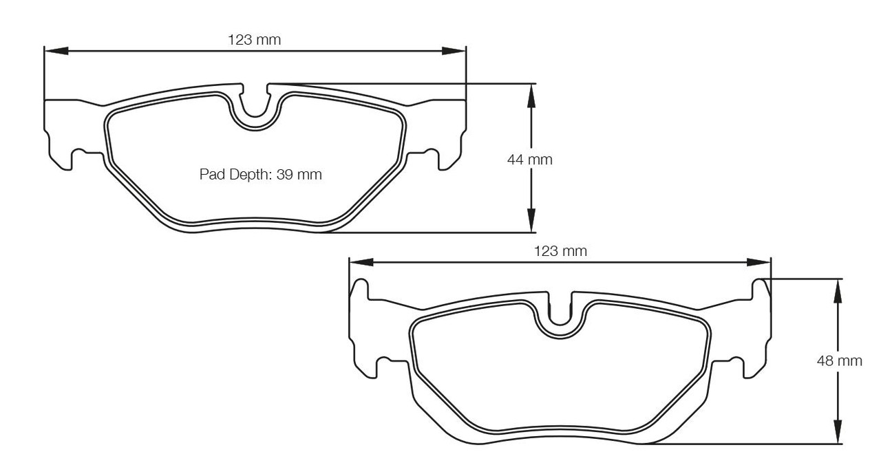 Pagid S8035 RSL 1 Rear Brake Pads for BMW E81 / E87 1 Series & E90 3 Series - S8035L01001
