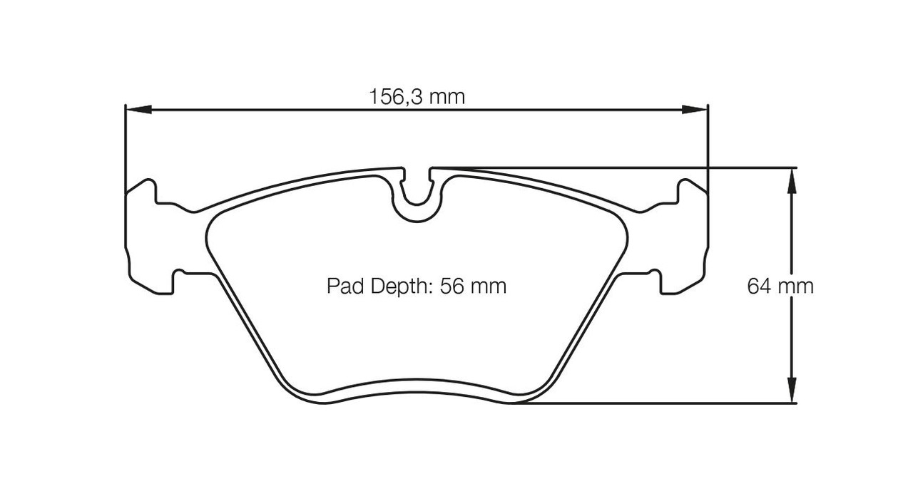 Pagid S1295 RSL 29 Front Brake Pads for BMW E36 M3 / E46 M3 / E34 M5 - E129529010