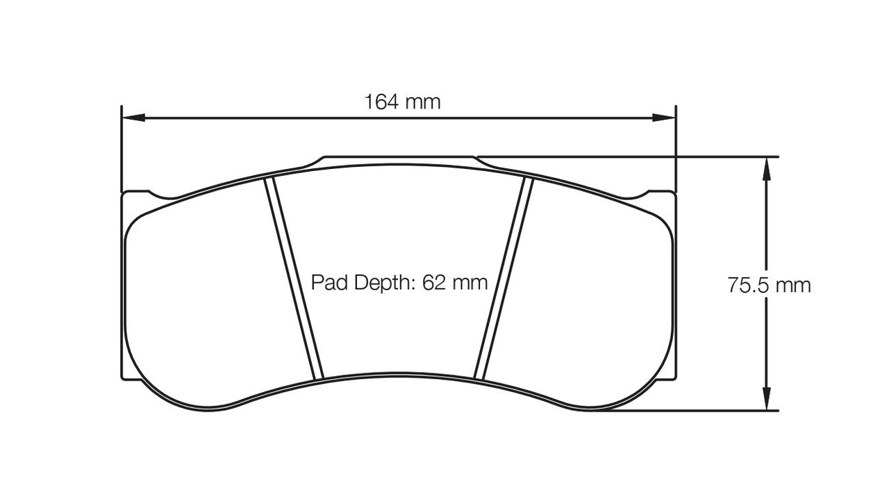 Pagid S2019 RST 1 Front Brake Pads for BMW M4 GT4 (F82) / M6 GT3 / M6 GTLM - S2019T01001 Pagid S2019 RST 1 Front Brake Pads for BMW M4 GT4 (F82) / M6 GT3 / M6 GTLM - S2019T01001