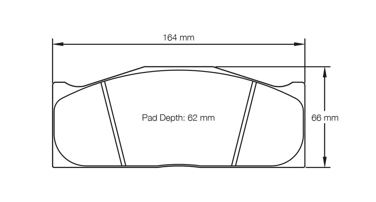 Pagid S2016 RSL 1E Brake Pads - S2016L1E001 Pagid S2016 RSL 1E Brake Pads - S2016L1E001