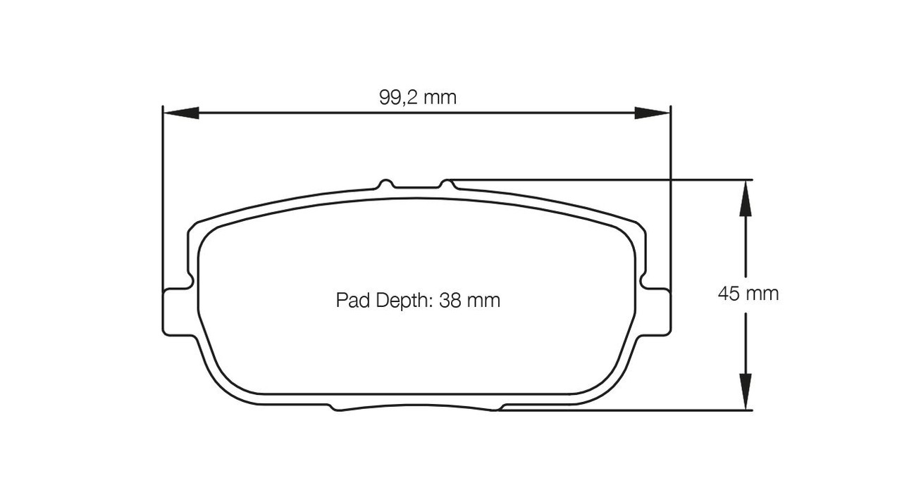 Pagid S8077 RS 44 Rear Brake Pads for Fiat Abarth 124 Spider / Maxda MX-5 NC & ND - E8077R4401 Pagid S8077 RS 44 Rear Brake Pads for Fiat Abarth 124 Spider / Maxda MX-5 NC & ND - E8077R4401
