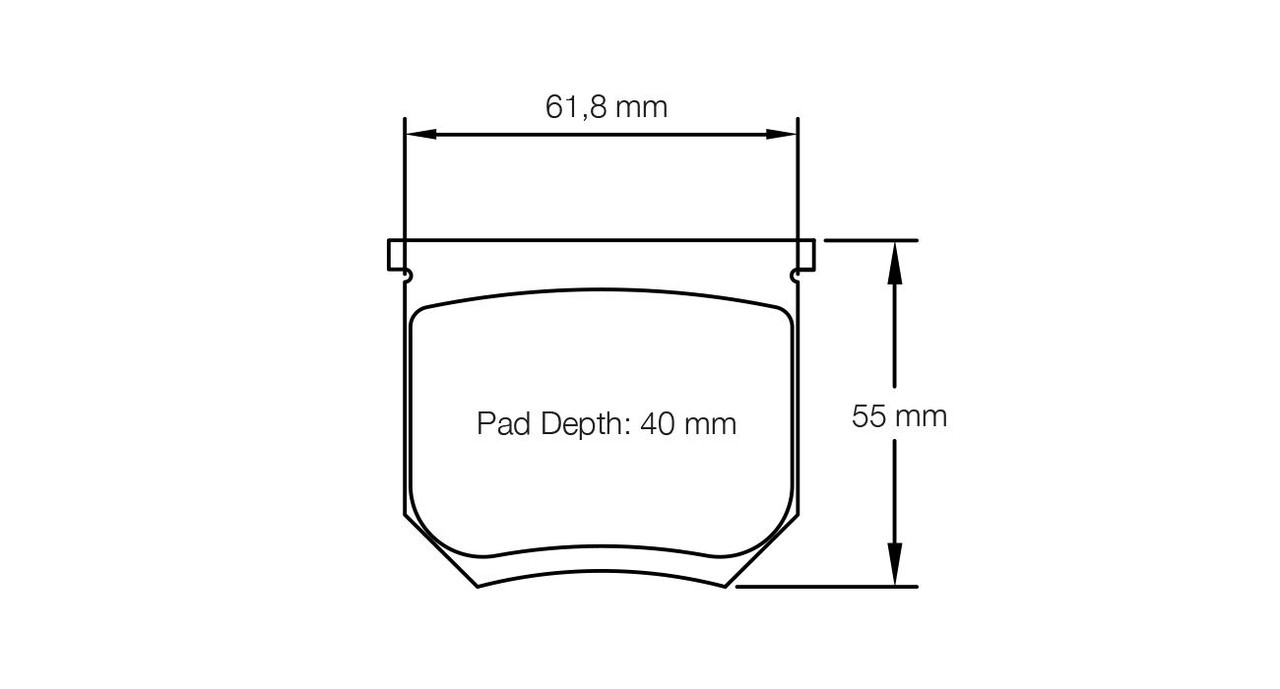 Pagid S8055 RSH 42 Brake Pads - S8055H42001