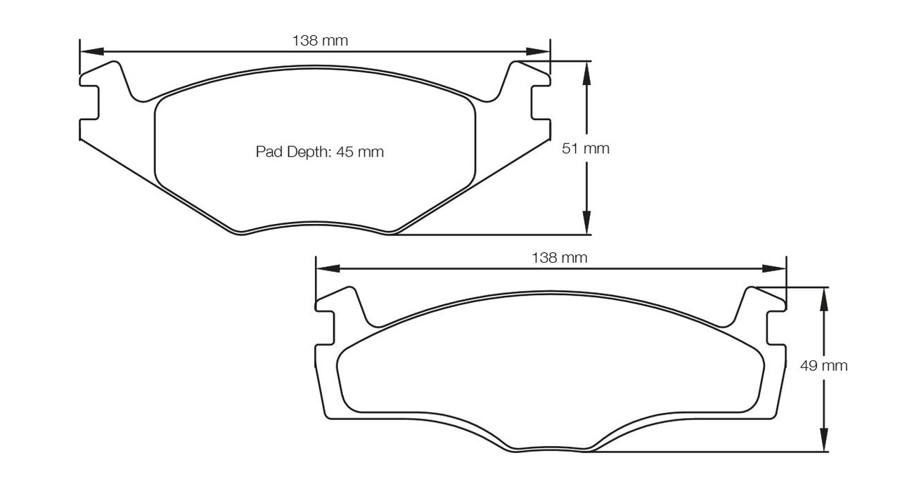 Pagid S4011 RSL 29 Brake Pads for VW Polo 6N 1.3i & 1.4i - E401129010