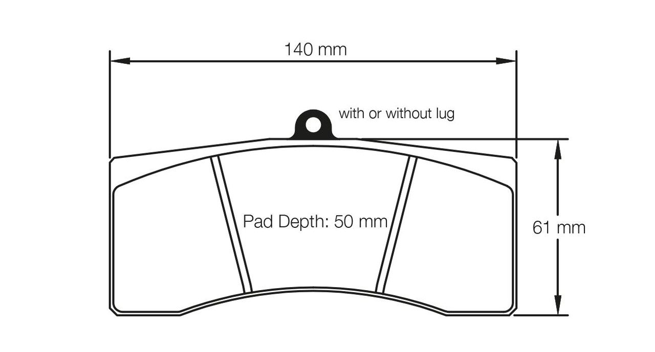 Pagid S1896 RSL 29 Brake Pads - E189629010 Pagid S1896 RSL 29 Brake Pads - E189629010