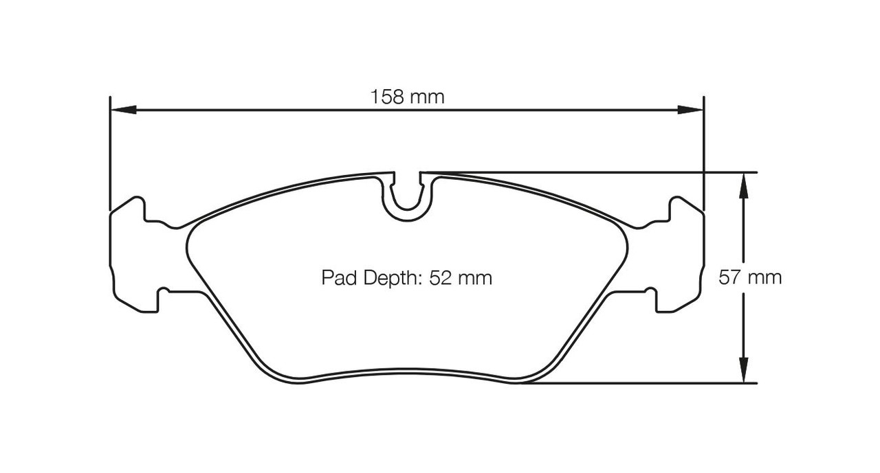 Pagid S1144 RSL 29 Front Brake Pads BMW M3 E30 - E114429010