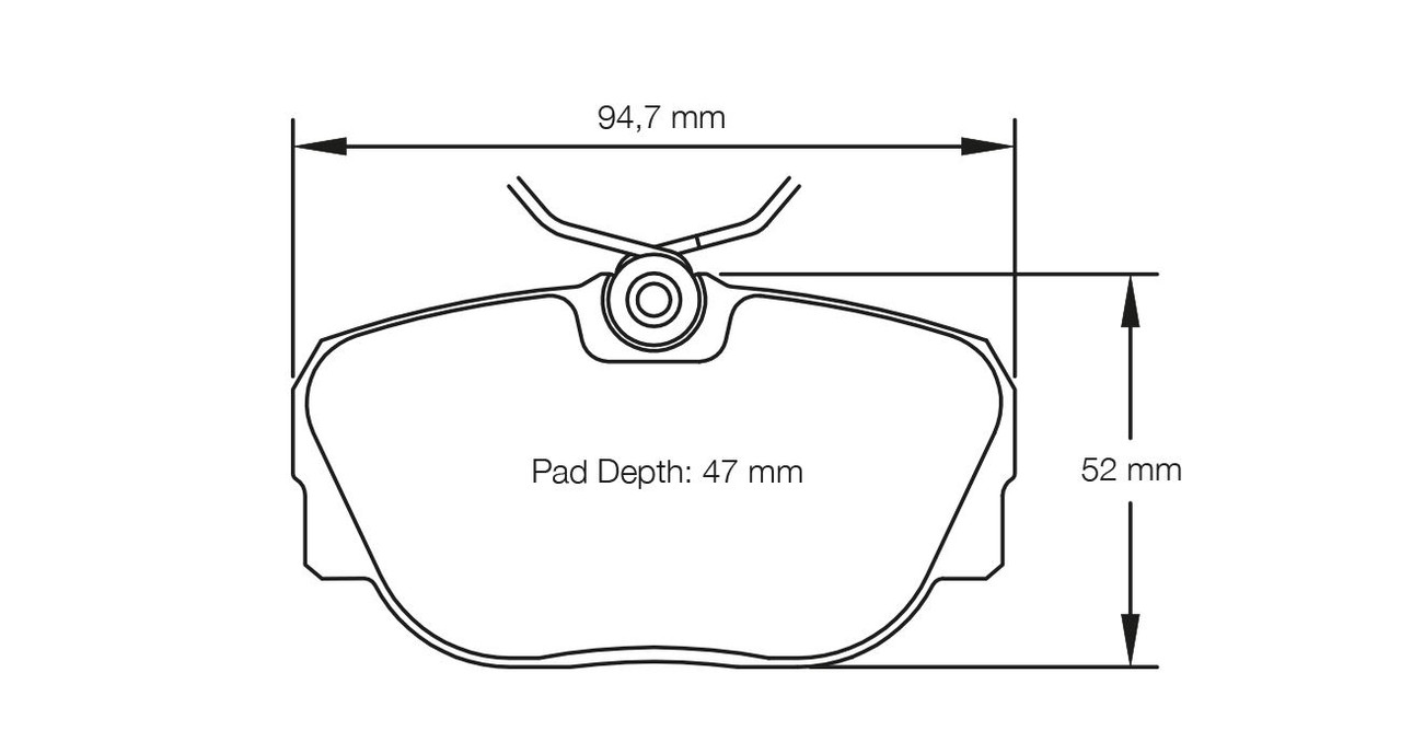Pagid S1544 RSL 29 Front Brake Pads for BMW E30 / BMW Z1 - E154429010 Pagid S1544 RSL 29 Front Brake Pads for BMW E30 / BMW Z1 - E154429010