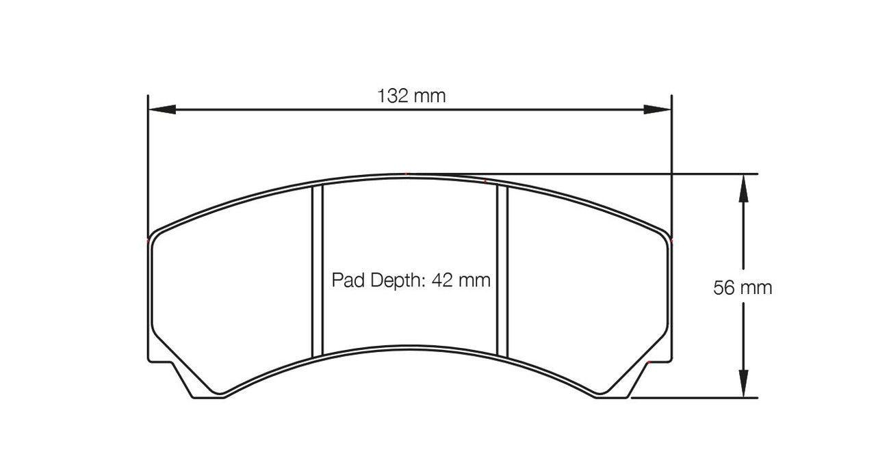 Pagid S2126 RST 3 Rear Brake Pads for Ford Mustang FP350S - S2126T03001