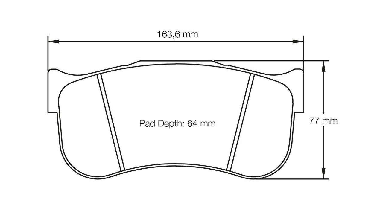 Pagid S8100 RST 1 Brake Pads - S8100T01001 Pagid S8100 RST 1 Brake Pads - S8100T01001