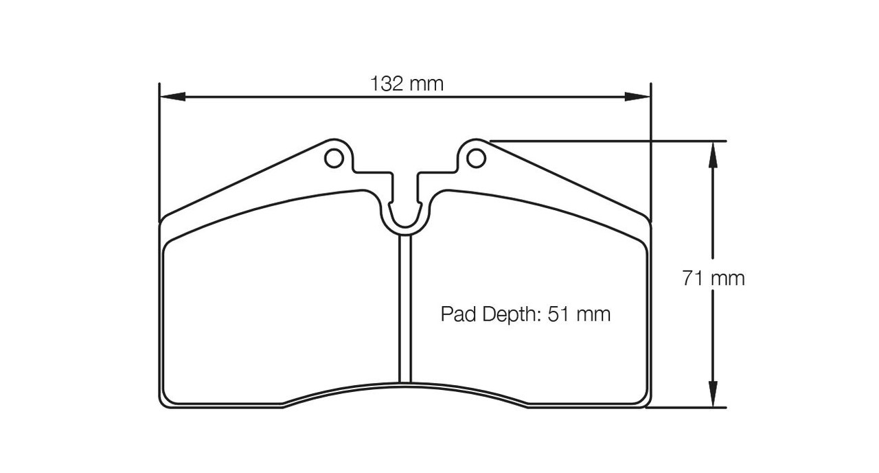 Pagid S1204 RS 42 Brake Pads - E120442010 Pagid S1204 RS 42 Brake Pads - E120442010