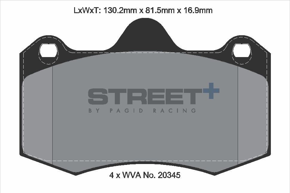 Pagid Racing Street+ Lotus / McLaren / Morgan / Renault Clio V6 / TVR Brake Pad Set - T8000SP2001 Pagid Racing Street+ Lotus / McLaren / Morgan / Renault Clio V6 / TVR Brake Pad Set - T8000SP2001