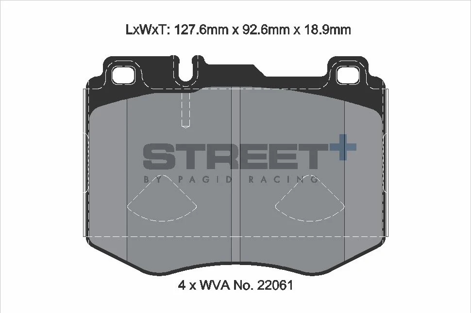 Pagid Racing Street+ Mercedes C-Class (W205) / E-Class (W213) Front Brake Pad Set - T8160SP2001 Pagid Racing Street+ Mercedes C-Class (W205) / E-Class (W213) Front Brake Pad Set - T8160SP2001