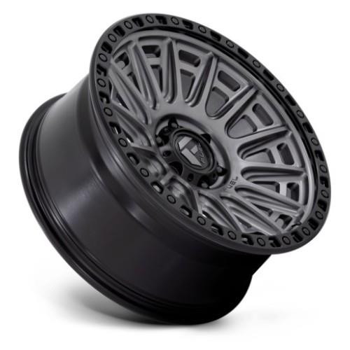Fuel Off-Road Cycle Matte Gunmetal w/ Black Ring Alloy Wheel - 17x8.5 - 5x130 - ET30 - 71.5CB