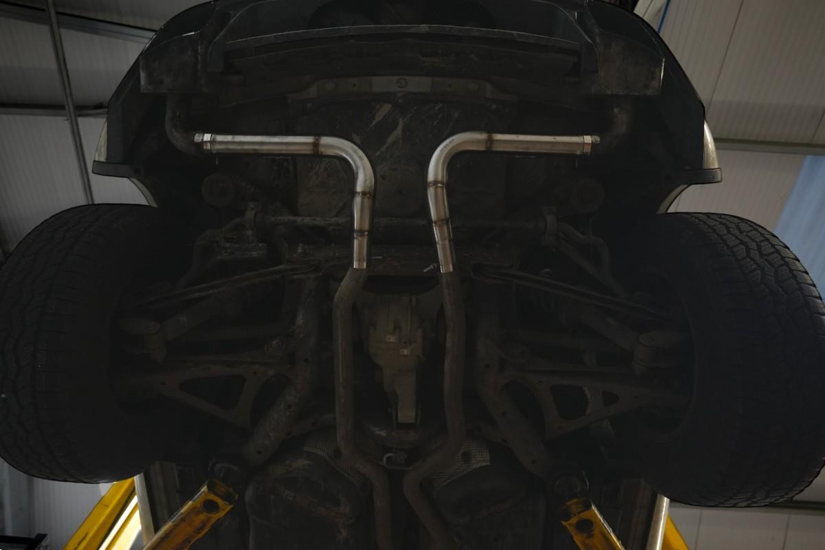 VW Touareg 7P 3.0 TDI V6 Rear Silencer Delete Pipe Kit - (Models with Twin Mid Pipe)