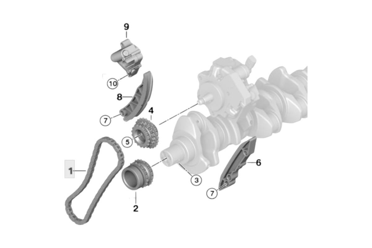 Genuine BMW M47N / M47D20U1 Complete Timing Chain Kit Incl. Fitting Kit