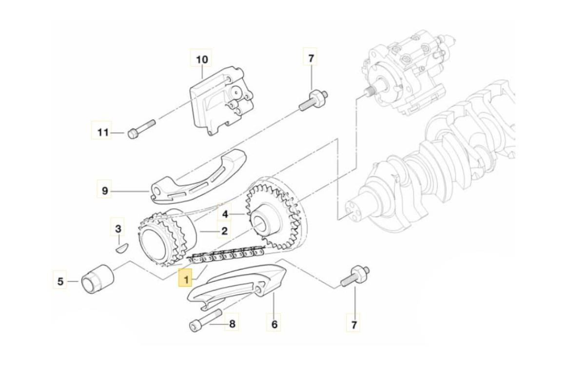 Genuine BMW M57 Complete Timing Chain Kit Genuine BMW M57 Complete Timing Chain Kit