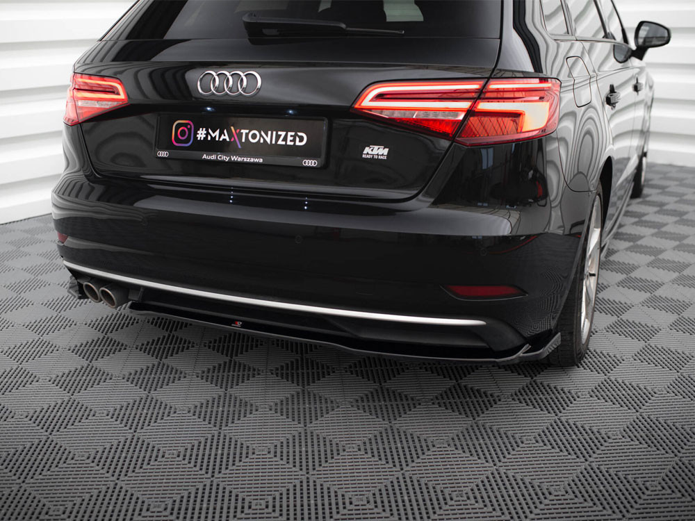 Maxton Rear Side Splitters Audi A3 Sportback 8V Facelift
