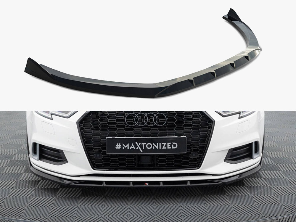 Maxton Front Splitter Audi A3 Sedan 8V Facelift Maxton Front Splitter Audi A3 Sedan 8V Facelift