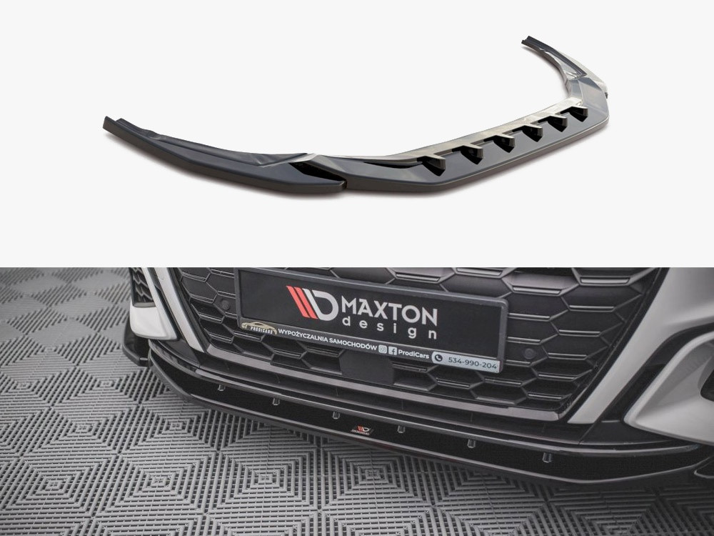 Maxton Front Splitter V.4 Audi S3 / A3 S-Line 8Y Maxton Front Splitter V.4 Audi S3 / A3 S-Line 8Y