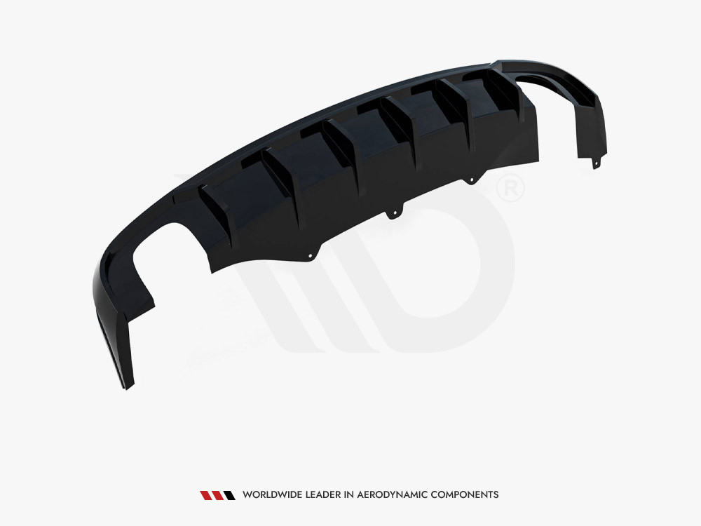 Maxton Rear Valance Audi A4 B8 (Version with single exhausts on both sides)