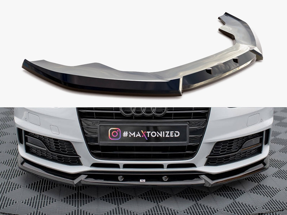 Maxton Front Splitter V.1 Audi A4 Competition B8 Facelift Maxton Front Splitter V.1 Audi A4 Competition B8 Facelift